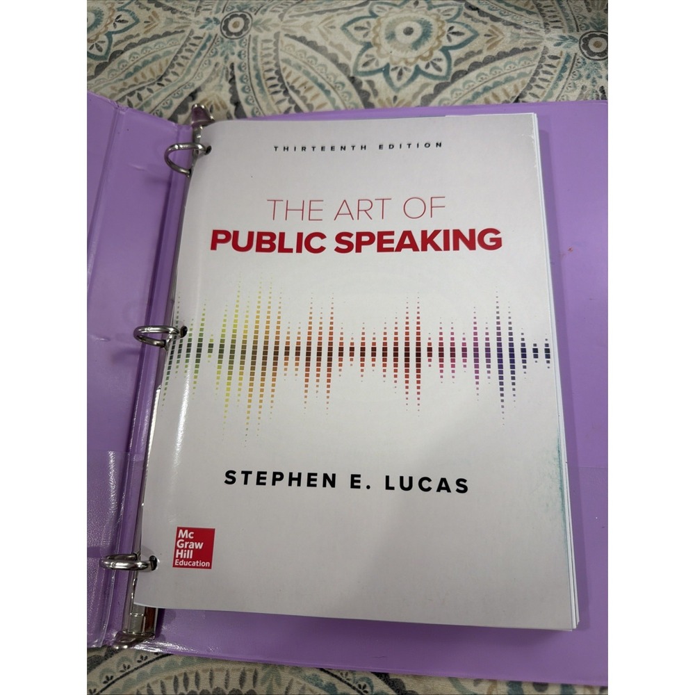 The Art Of Public Speaker 13 Edition